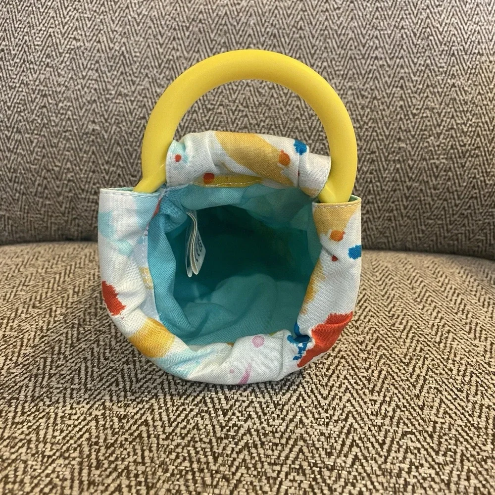 Lovevery Organic Cotton Sensory Multicolor Pouch Scoop Thinker Play Kit 11-12 mo